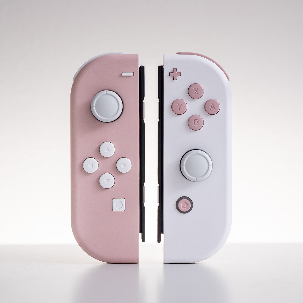 Pink and White Custom Joy-Cons Cute Nintendo Switch Controller Mods