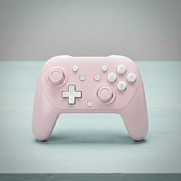 Pastel Pink & Chalk White Switch 2 Pro-Controller | GameTraderZero