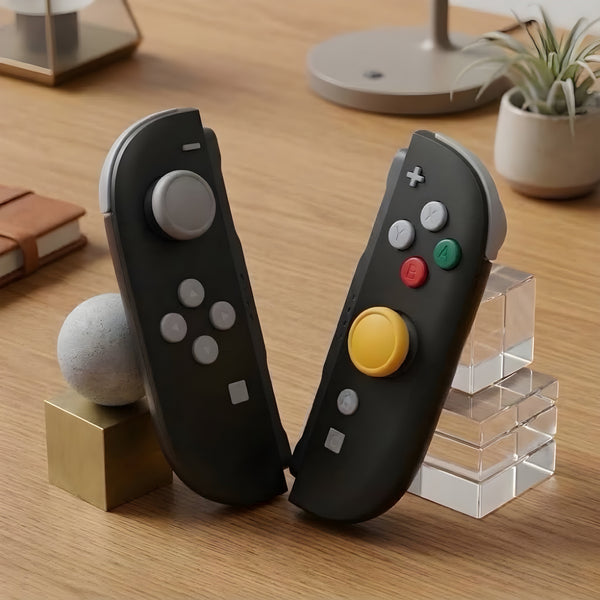 GameCube Joy-Cons for Nintendo Switch 2 – Custom Black Edition | GameTraderZero