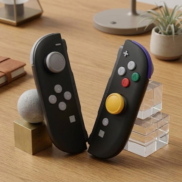 GameCube Joy-Cons for Nintendo Switch 2 – Custom Black Edition | GameTraderZero