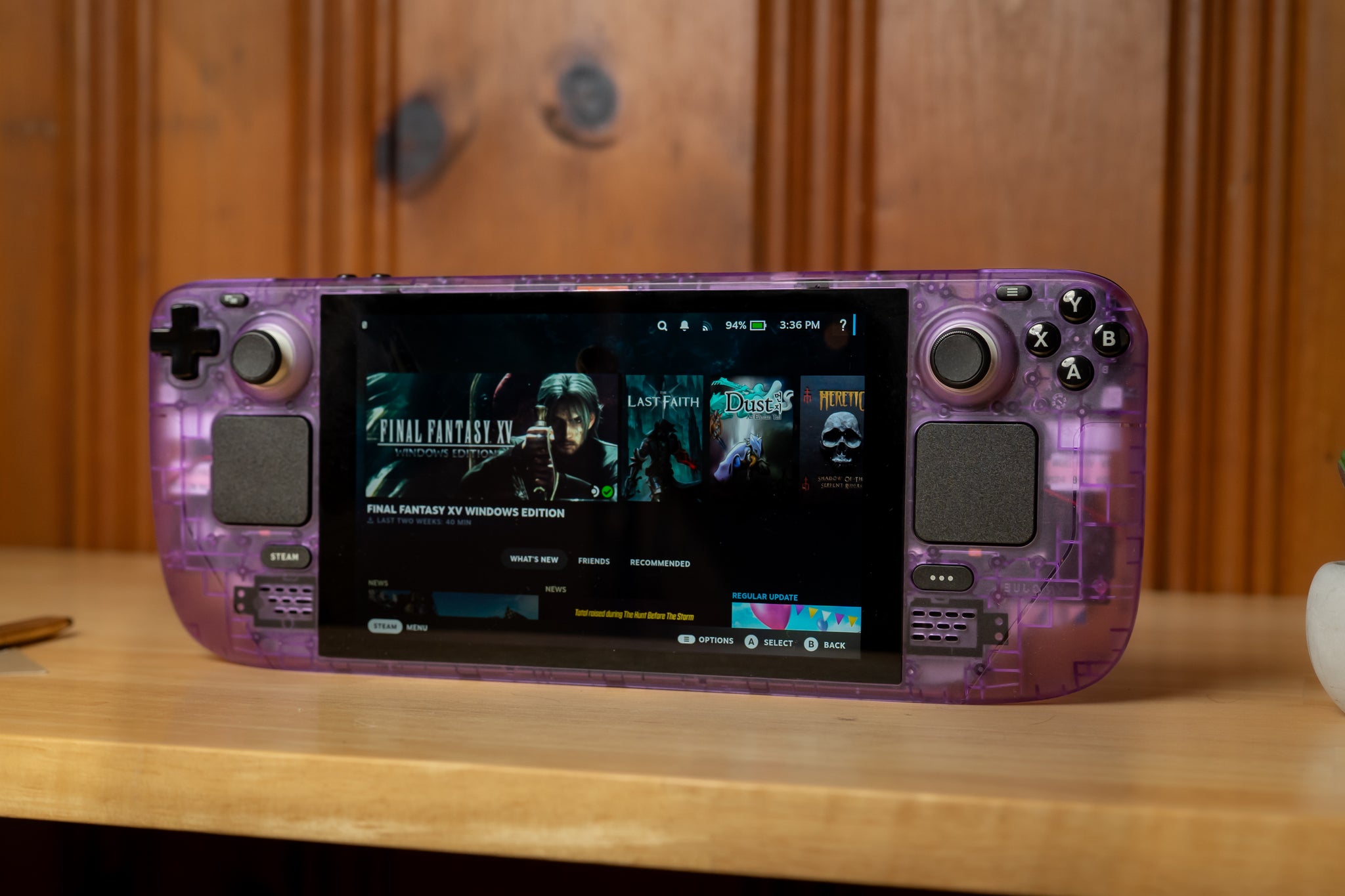 Customized Steam Deck Handheld Gaming Atomic Purple - By