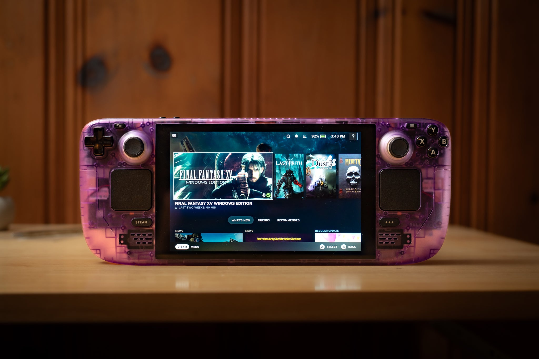 Customized Steam Deck Handheld Gaming Atomic Purple - By