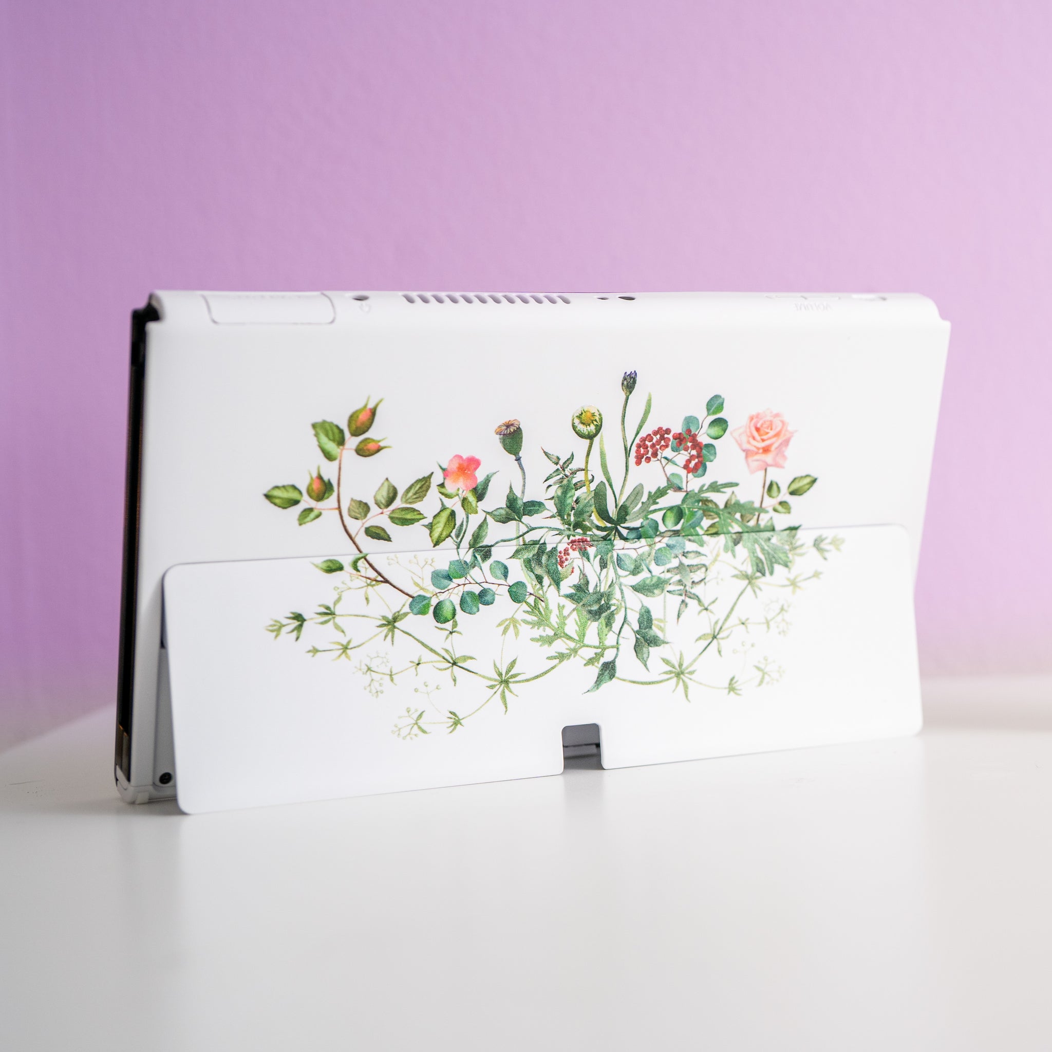 Customized Nintendo Switch Flowers Vines & Laurels Switch Mod