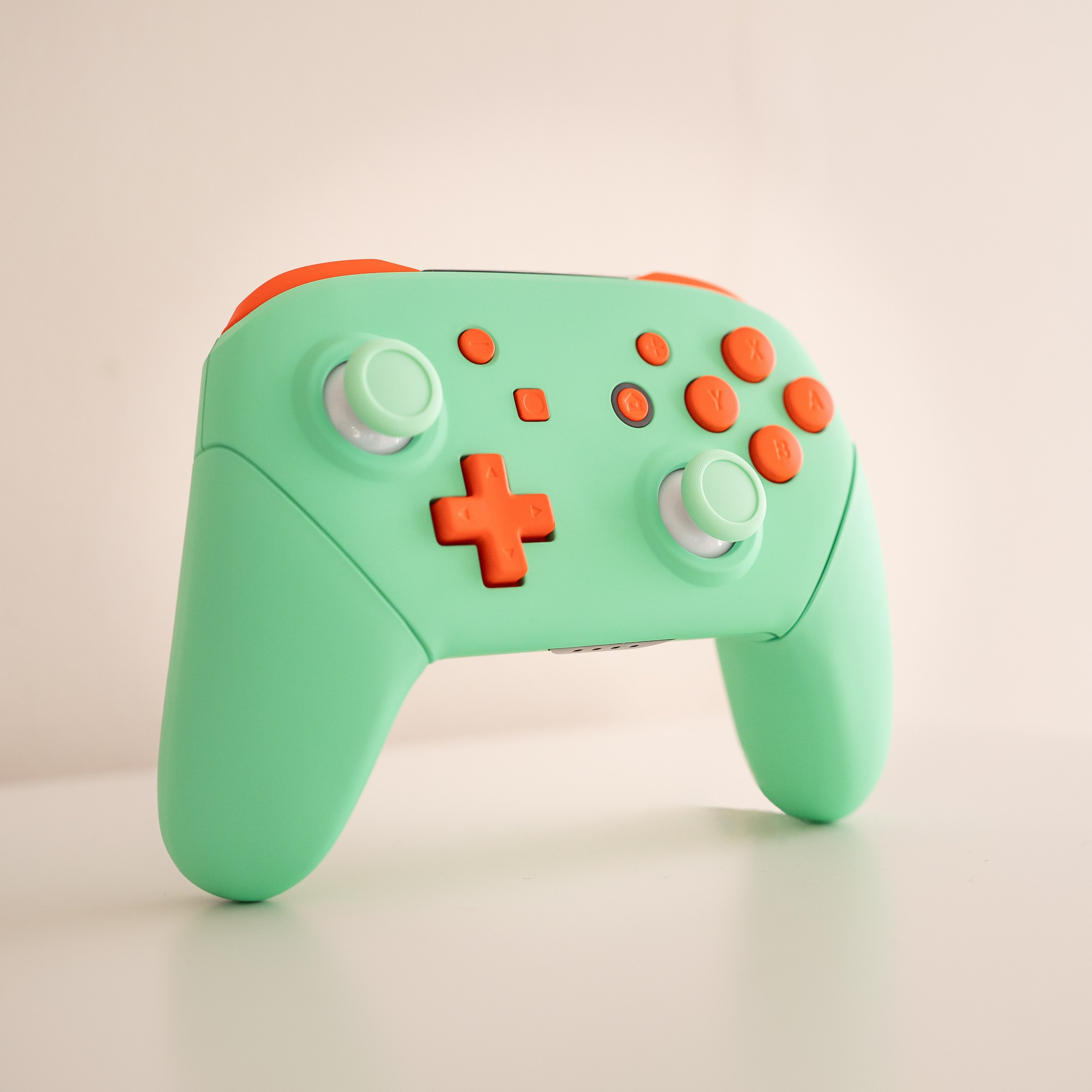 Custom Nintendo Switch Pro Controller Mint Green outlet & Heaven Blue Buttons