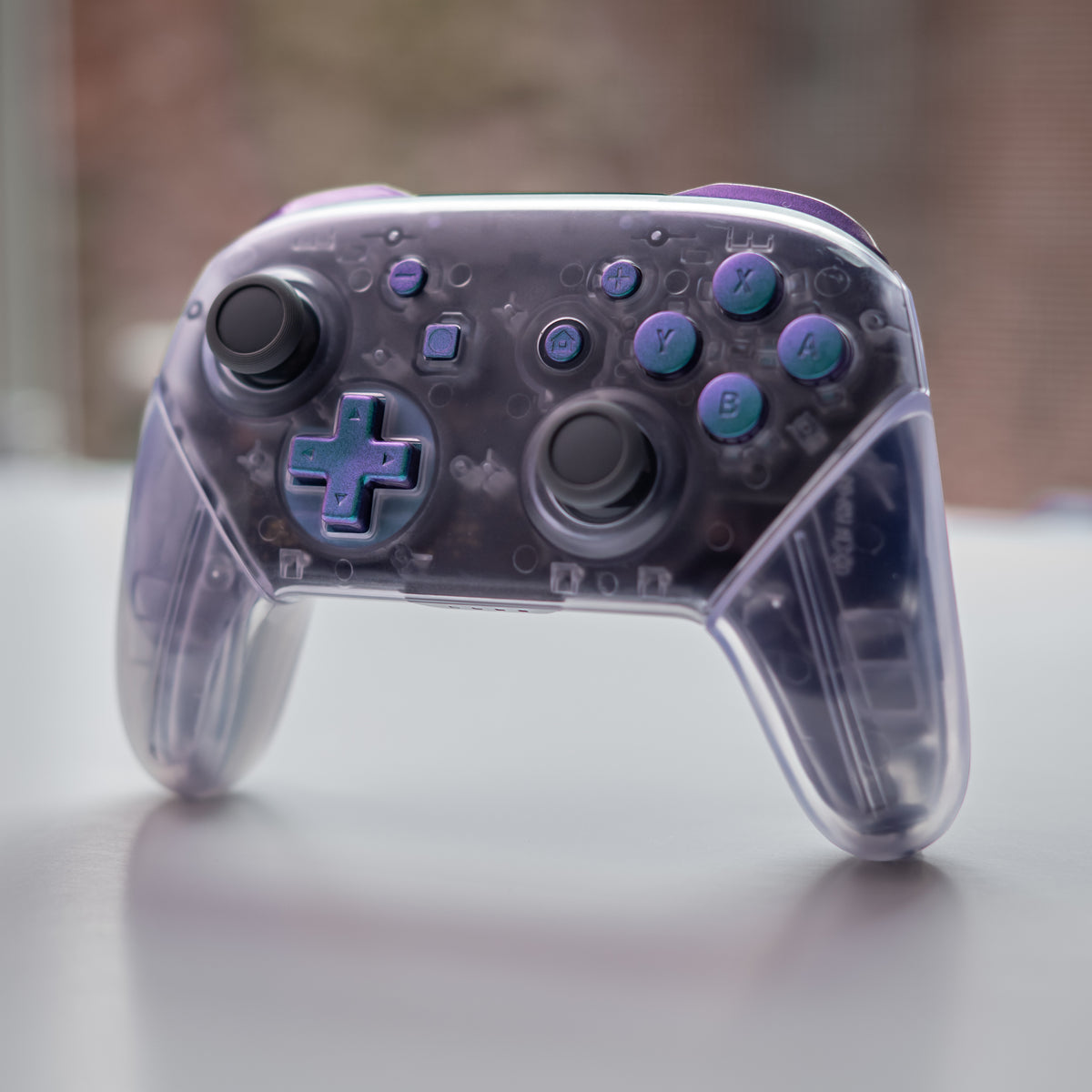 The Purple Reign Pro-Controller | Custom Clear Shell & Iridescent ...