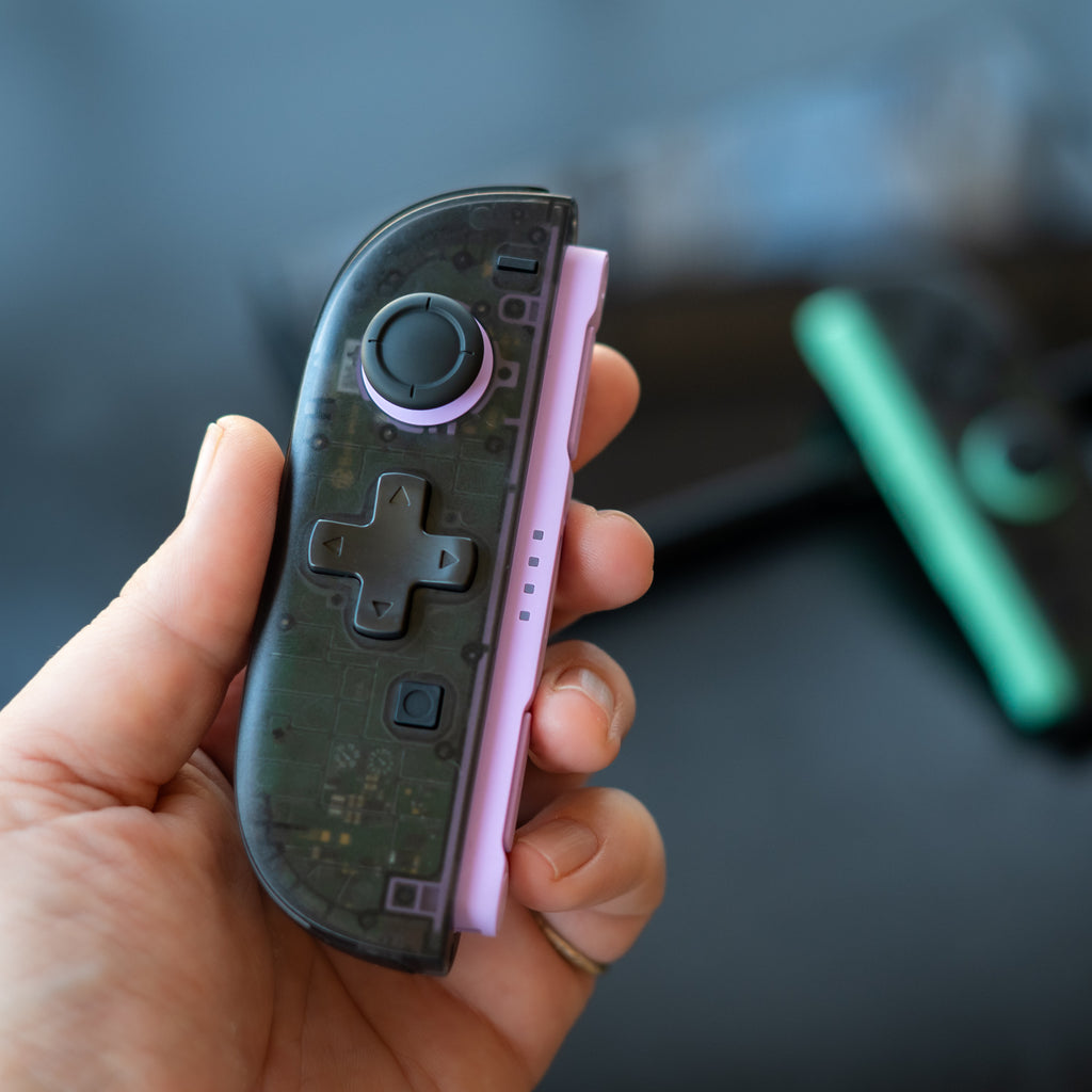 Ghost Neon Custom Switch 2 Joy-Cons | Smoke & Translucent Retro ...