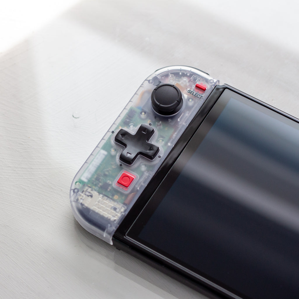 Red Gameboy Controller Rectangle Game Boy Pocket Style Joy-Cons Black and Red Nintendo Switch Gaming ...