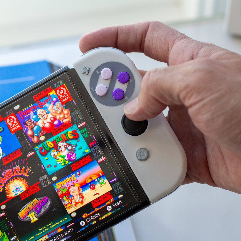 Custom Retro Joy-Cons SNES Nintendo Switch Gaming Controllers ...
