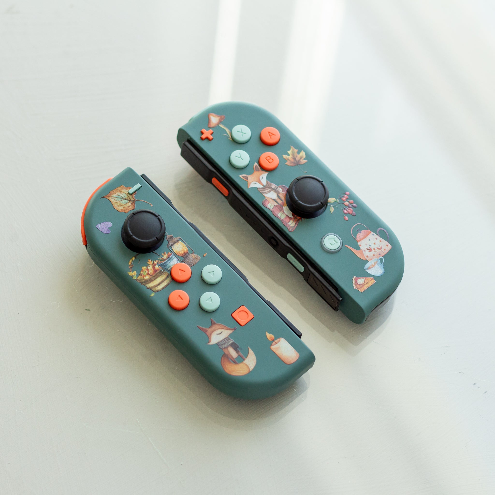 Cozy Joy-Cons Cute Fox And Fall Colors Nintendo Switch Gaming