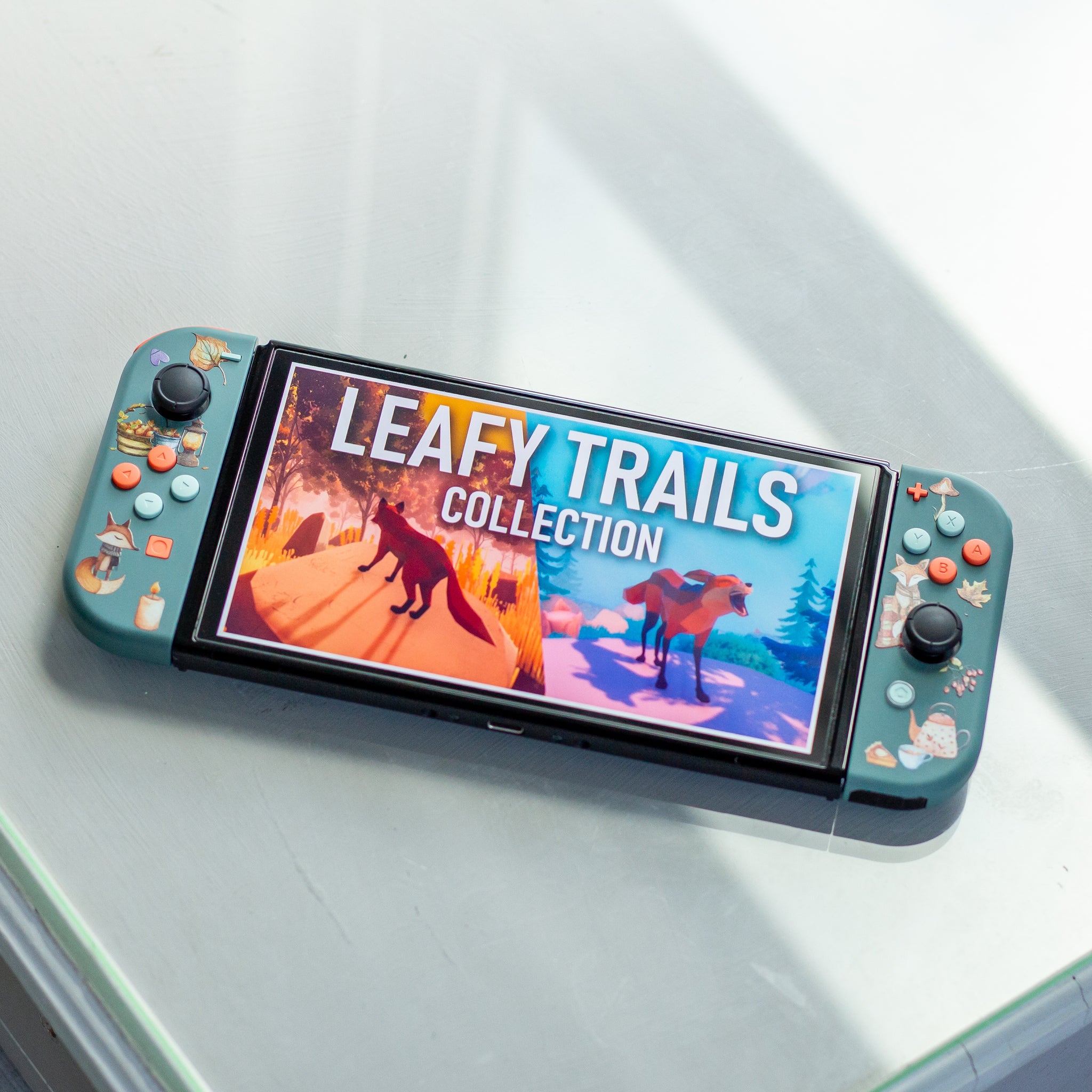 Cozy Joy-Cons Cute Fox And Fall Colors Nintendo Switch Gaming Cozy Joy-Cons Cute Fox And Fall Colors Nintendo Switch Gaming