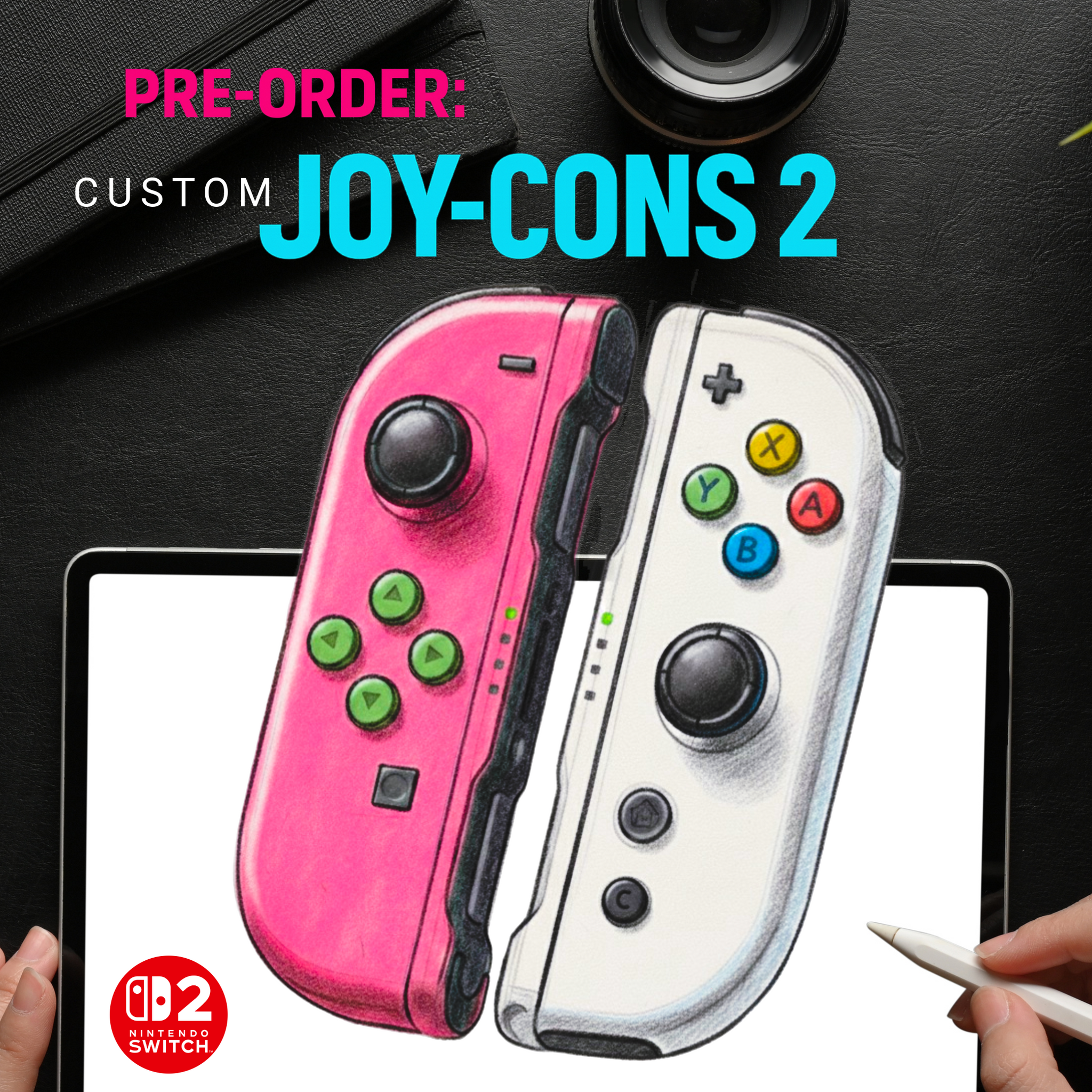 Custom Switch 2 Joy-Cons: Custom Colors, Upgraded No-Drift Sticks