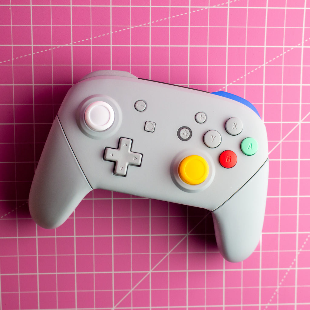 Console Controller Mods Nintendo Switch Pro Controller Mod Grey GameCube Retro Style Customize ...