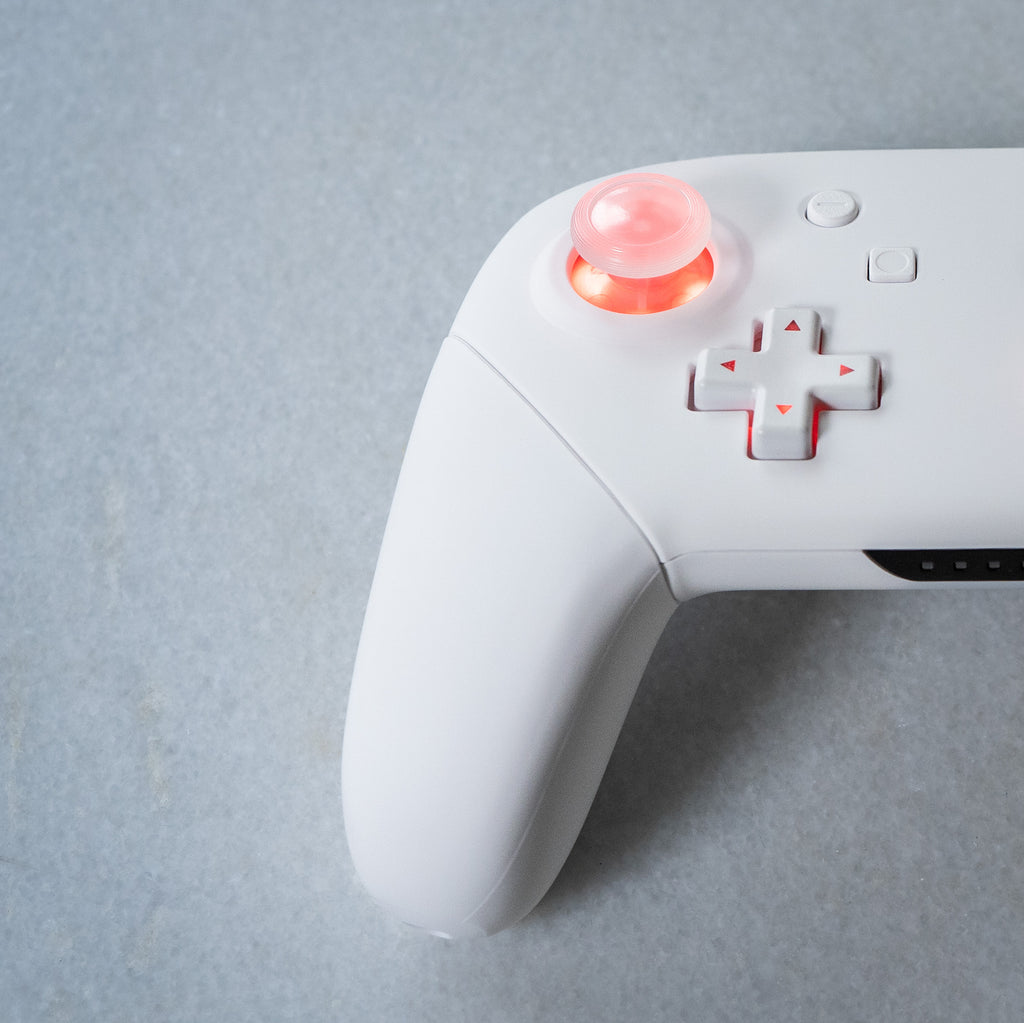 CUSTOM Pro Controller Nintendo SWITCH Controller Mod White on White LE ...