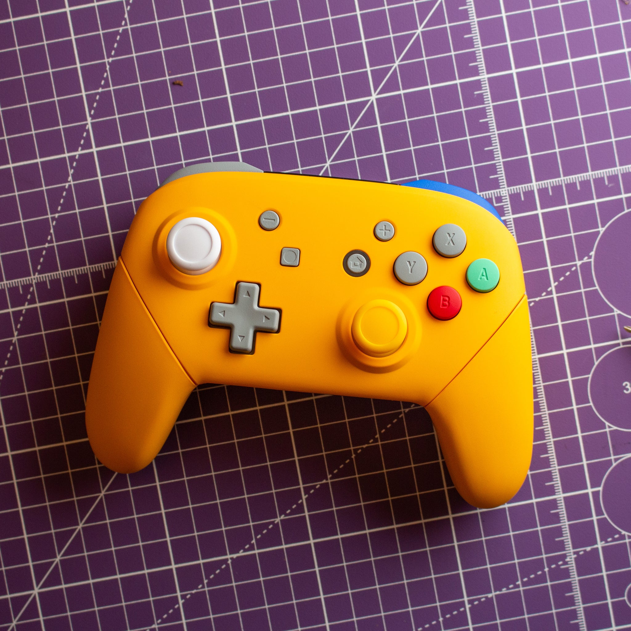 Nintendo Switch Pro Controller Mod Orange-ish Yellow