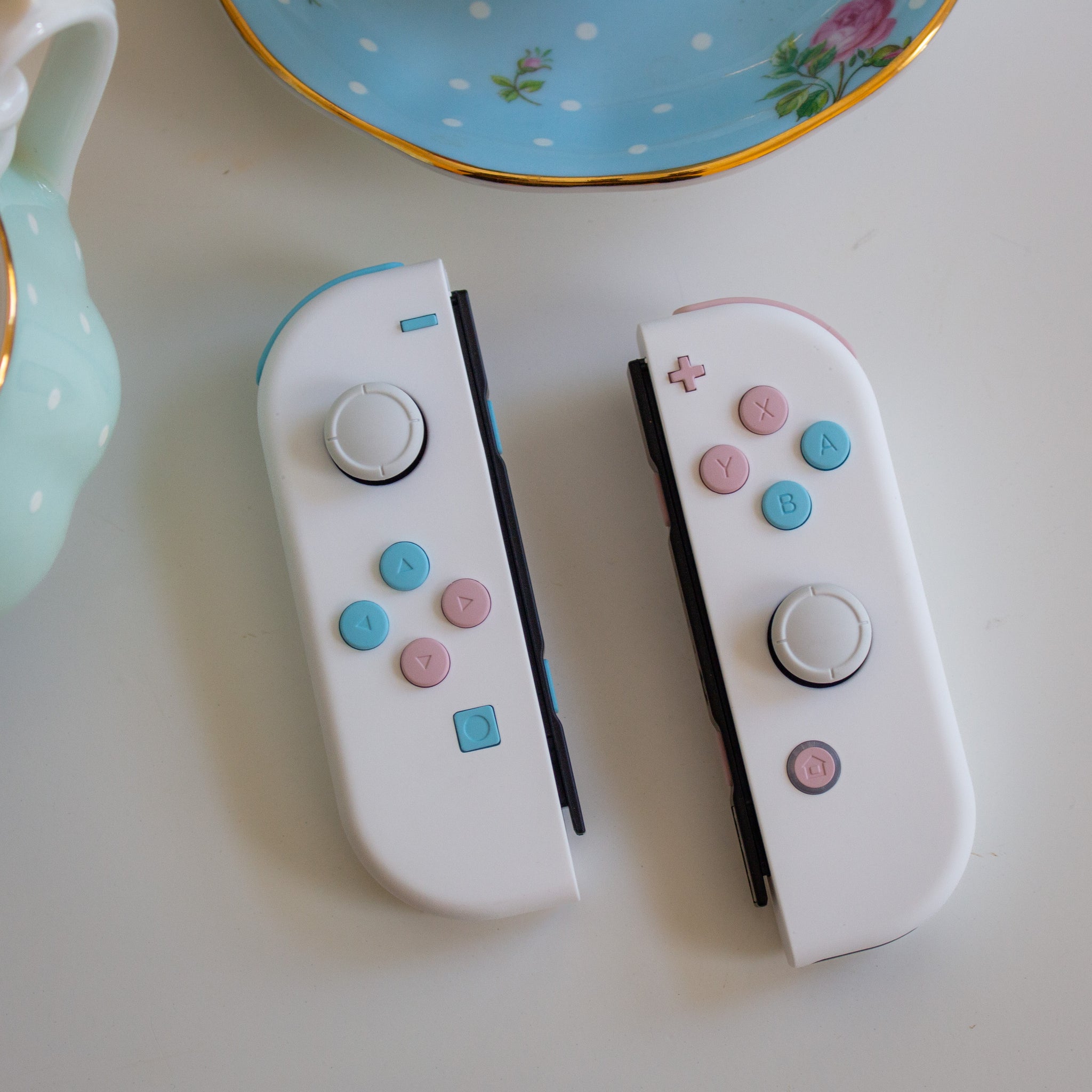 Custom JoyCons Nintendo Switch Joy-Con Controller Mods White with