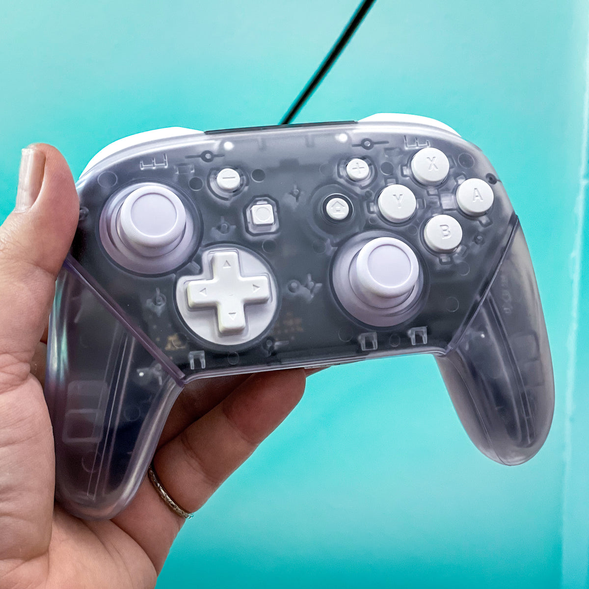 Retro Pro-Controller “Famitsu Game Boy Light” Mod Clear Nintendo Switc ...