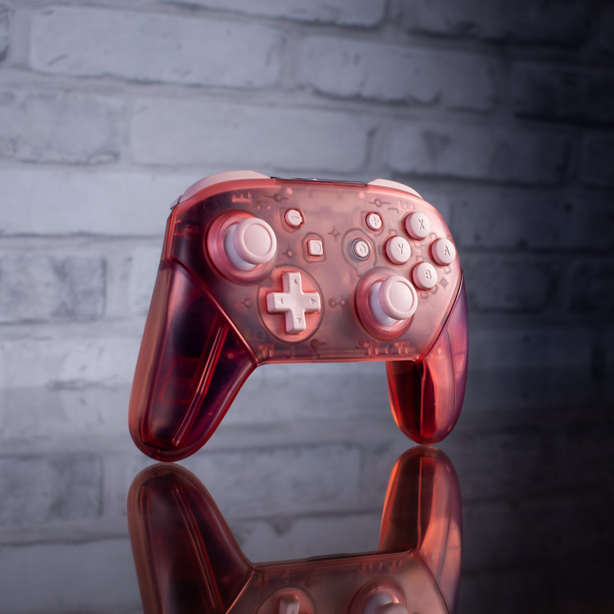 Cherry Pink Nintendo Switch Pro Controller Mod Clear With Pink Buttons Customized Controller