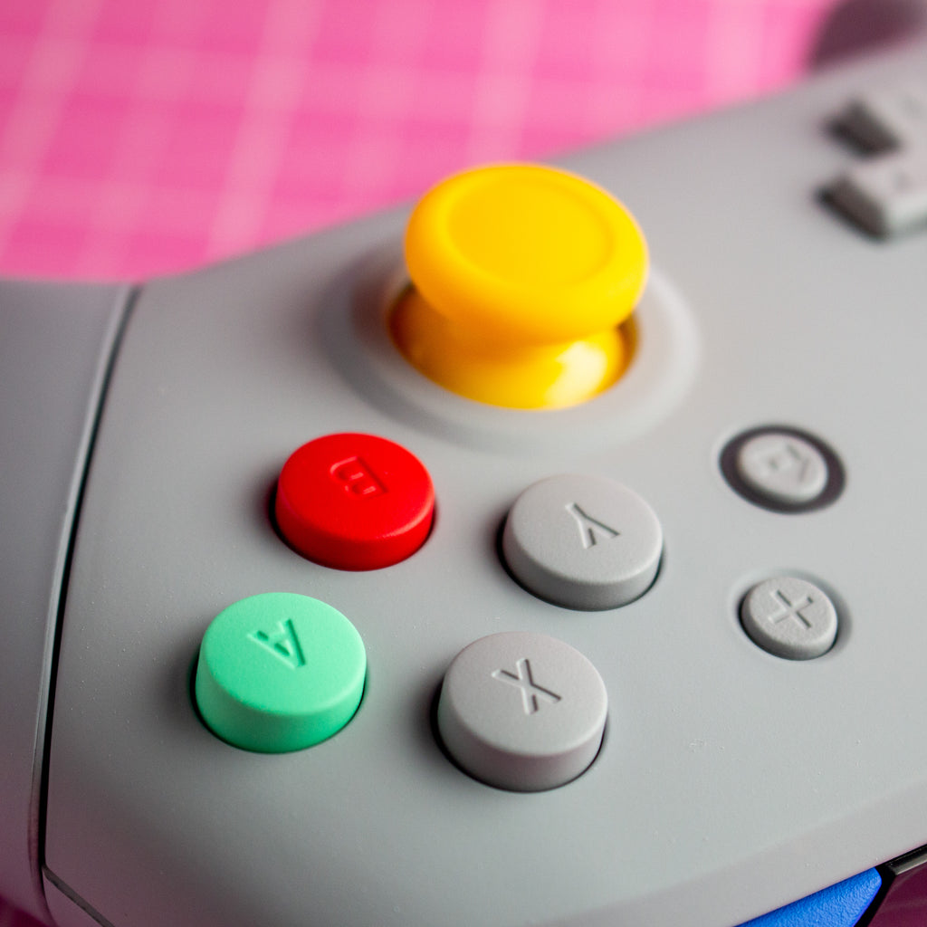 Grey Gamecube Controller Nintendo Switch Pro Controller Mod Grey GameCube Retro Style Customize ...