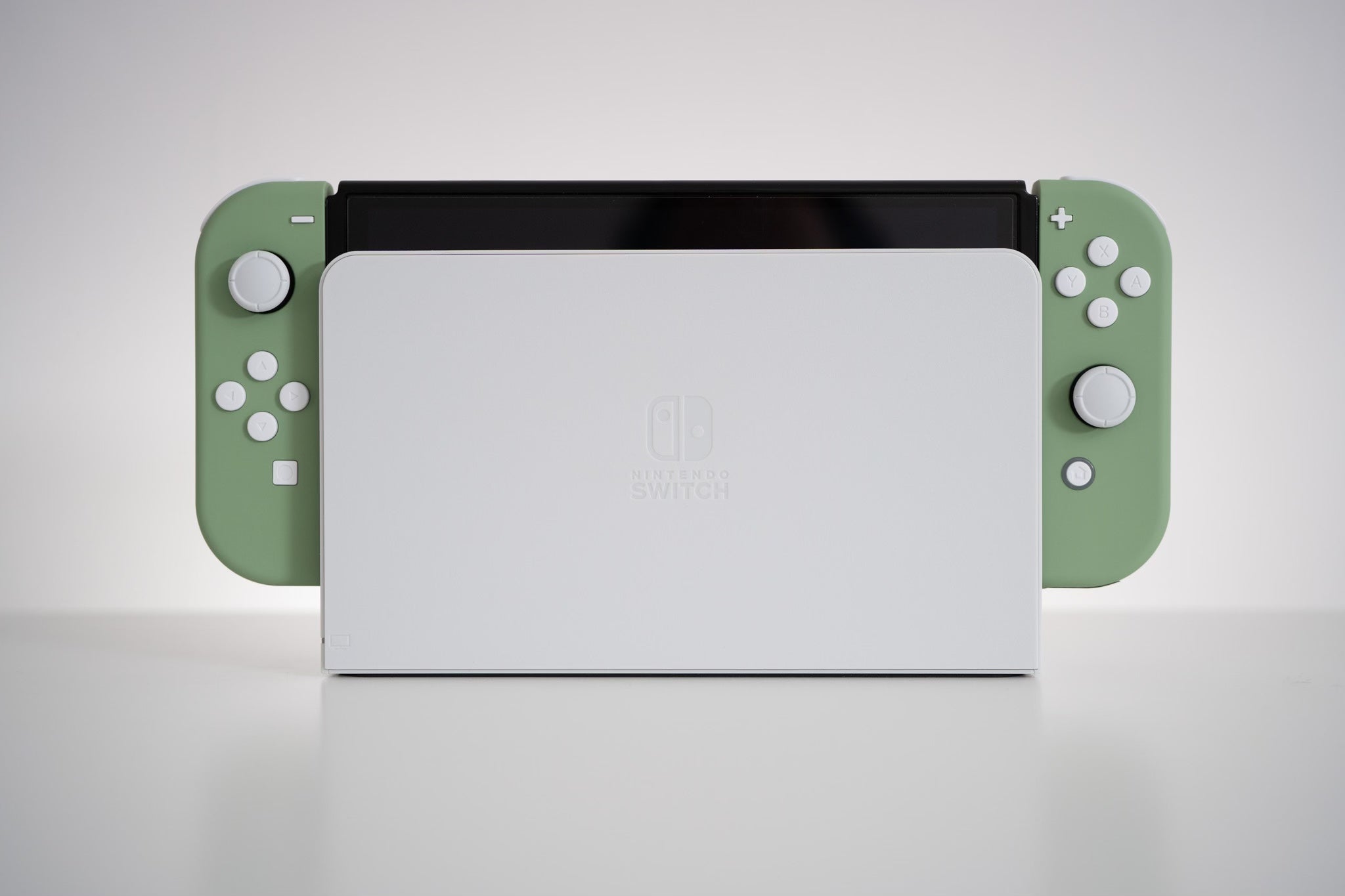 Custom Nintendo Switch Soft Joy-Con Controllers Matcha Green Tea