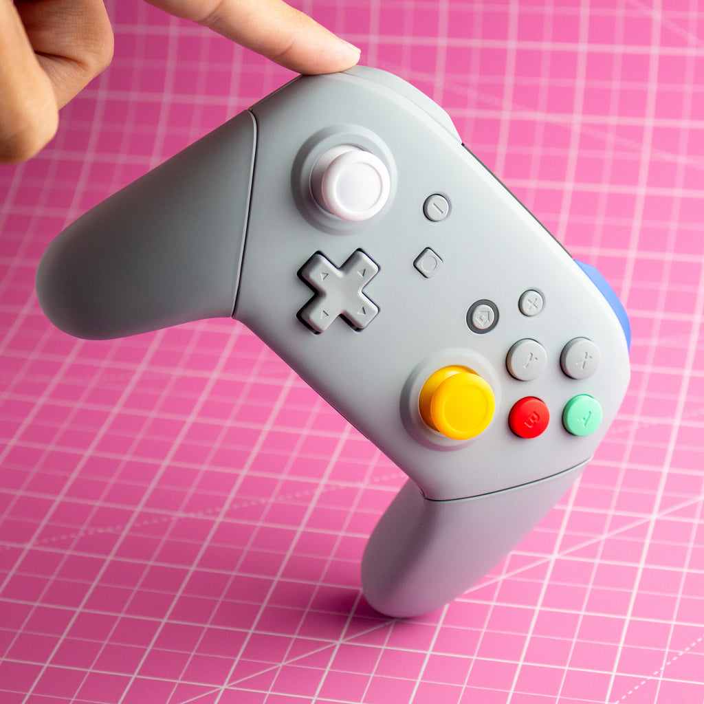 Gray Gamecube Nintendo Switch Pro Controller Mod Grey GameCube Retro Style Customize ...