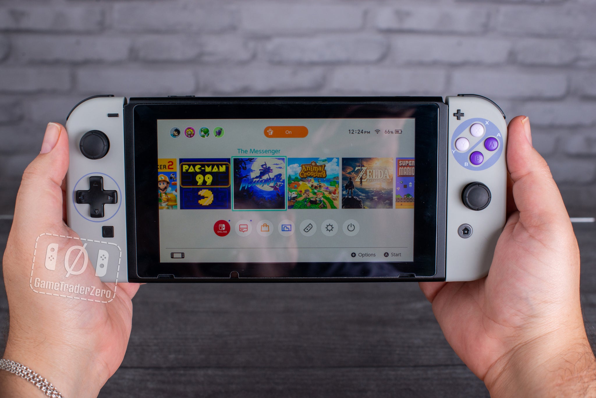 Custom Joy-Con Nintendo Switch Controllers Retro SNES Super