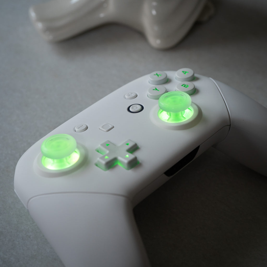 CUSTOM Pro Controller Nintendo SWITCH Controller Mod White on White LE ...