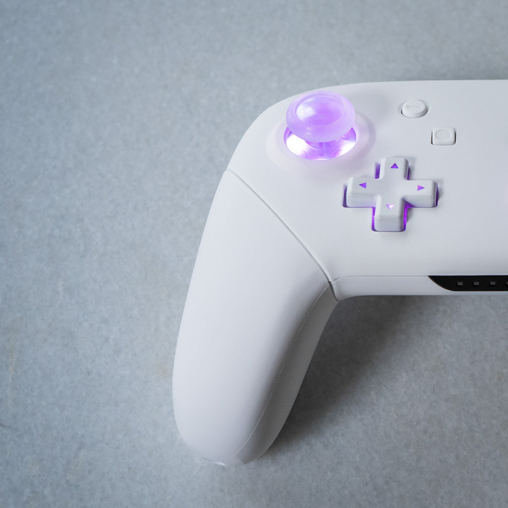 CUSTOM Pro Controller Nintendo SWITCH Controller Mod White on White LE ...