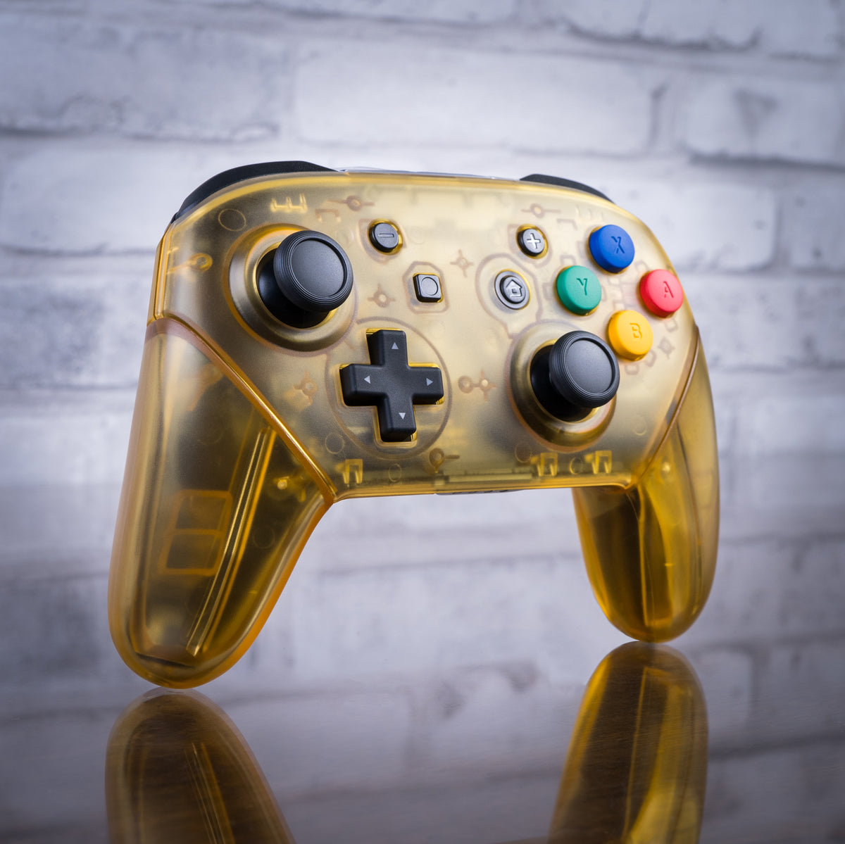 Nintendo Switch Pro-Controller Mod Clear Yellow Customized Controller ...