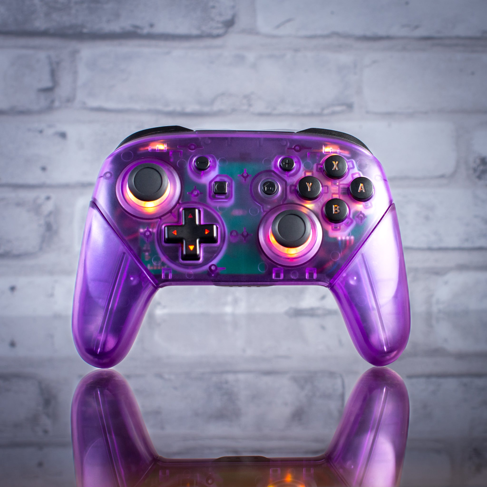 Atomic Purple Pro Controller LED Mod Customized Nintendo Switch