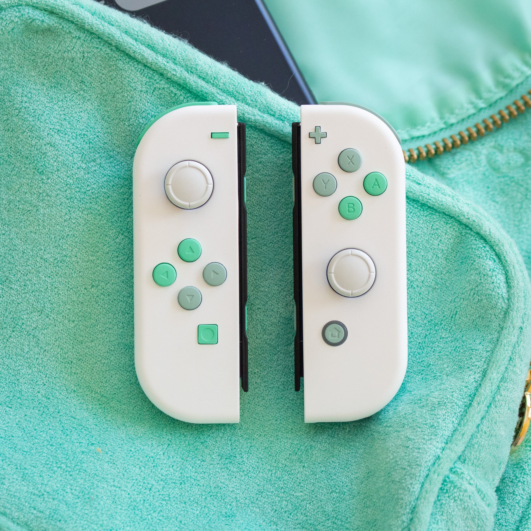 Outlets Custom green Joycons for nintendo switch