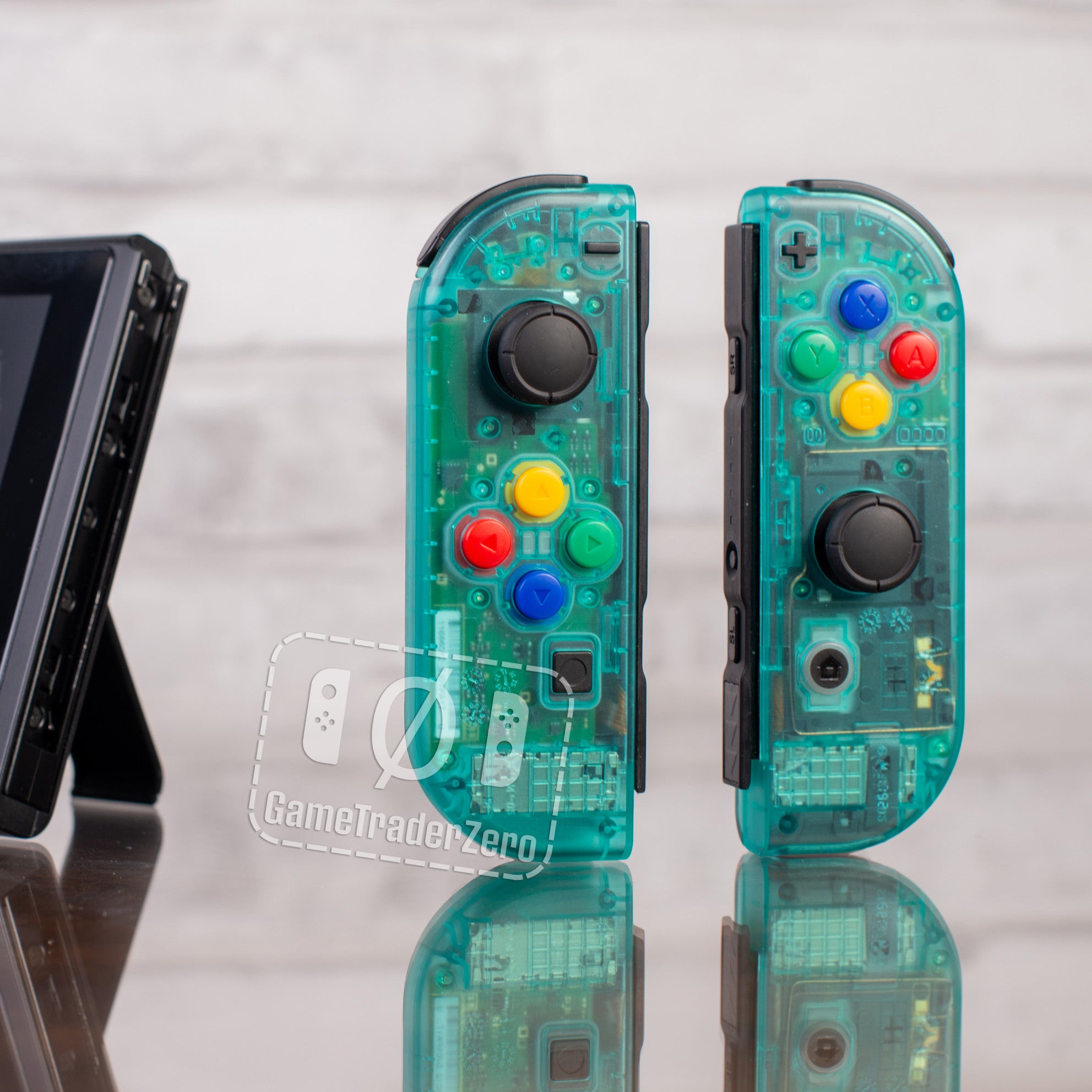 N64 Ice Blue Clear Custom Joy-Con Controllers — Nintendo Switch