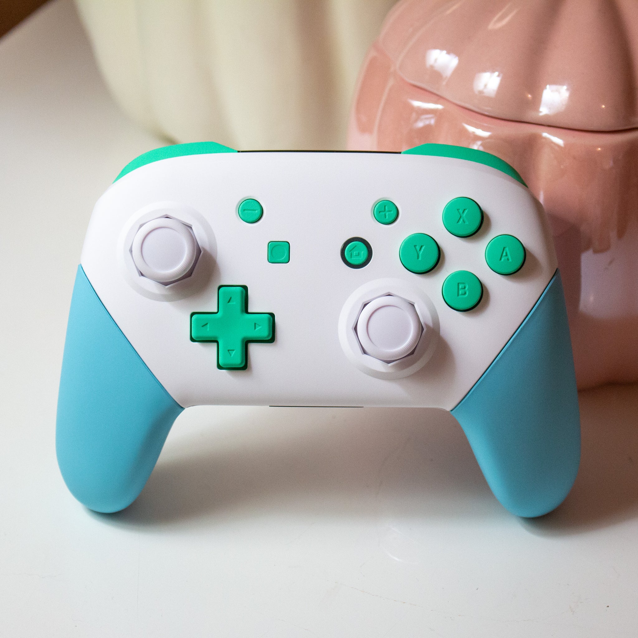 Animal Crossing Custom Nintendo Switch Pro Controller White
