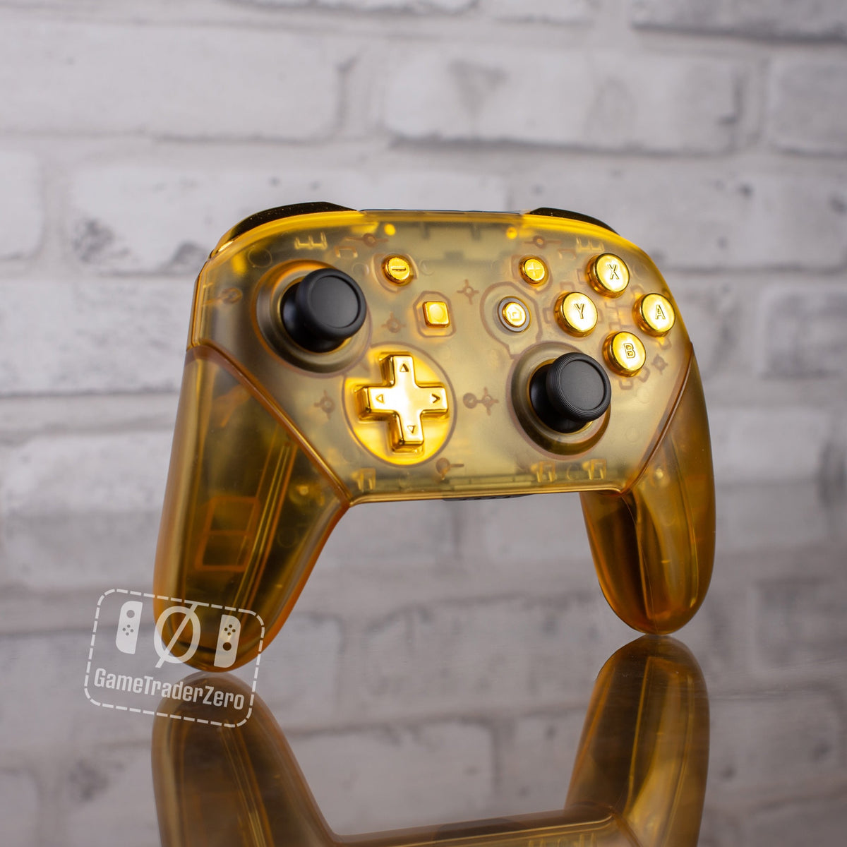Nintendo Switch Pro Controller Mod “Clear Yellow Game Boy” Customized ...