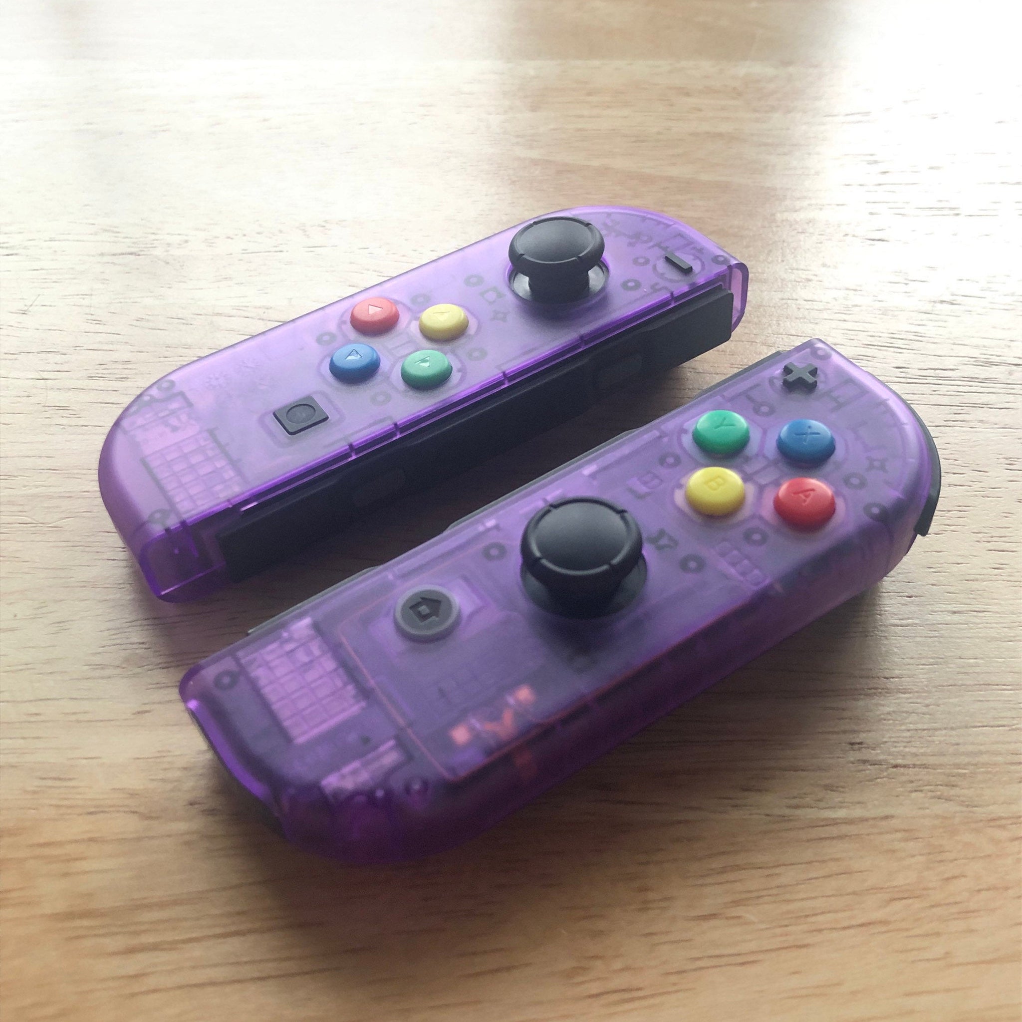 Custom purple controllers remotes Joycons for nintendo store switch colored buttons