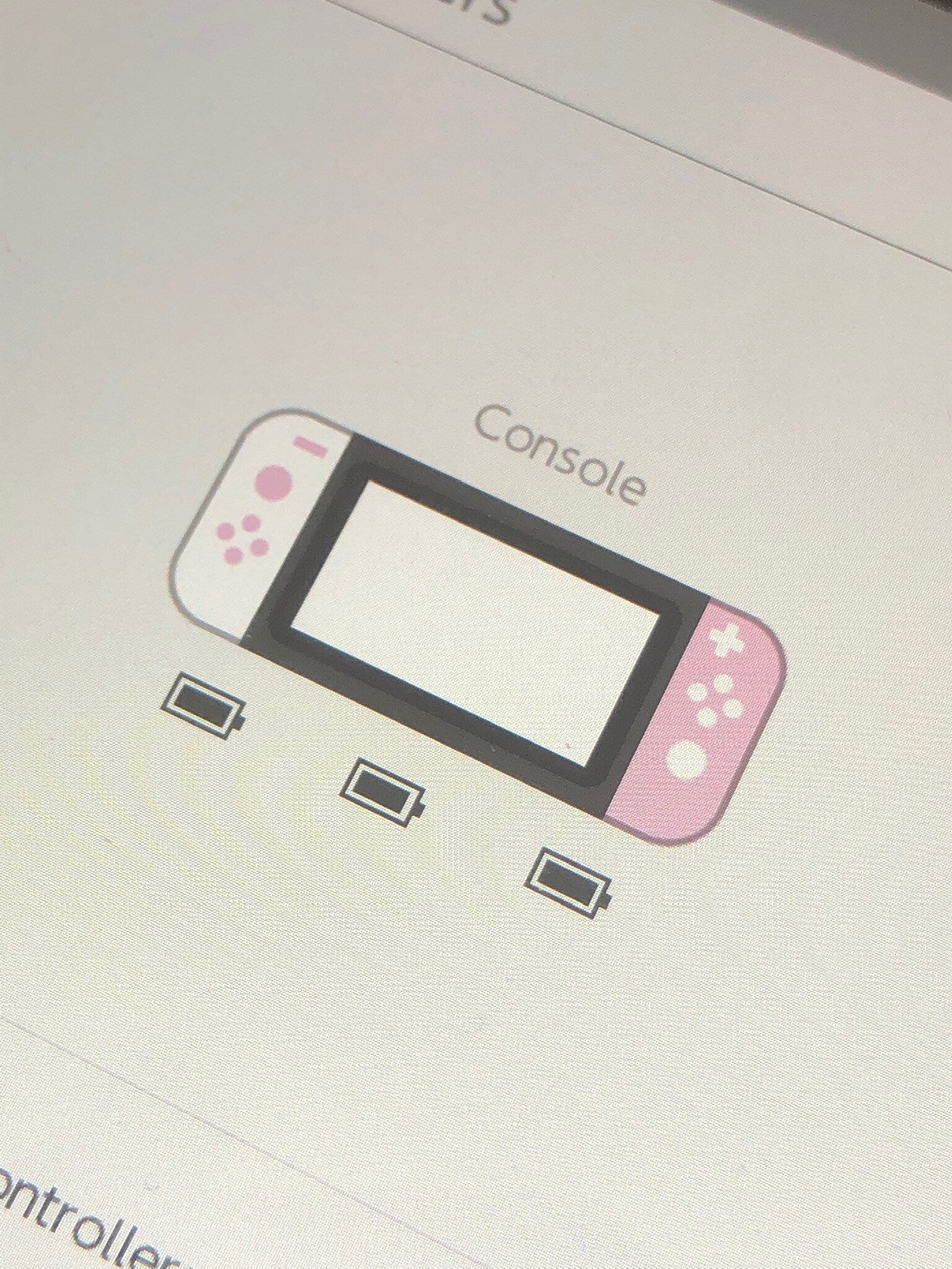 Custom Joy-Con Controllers Nintendo Switch Pink And White