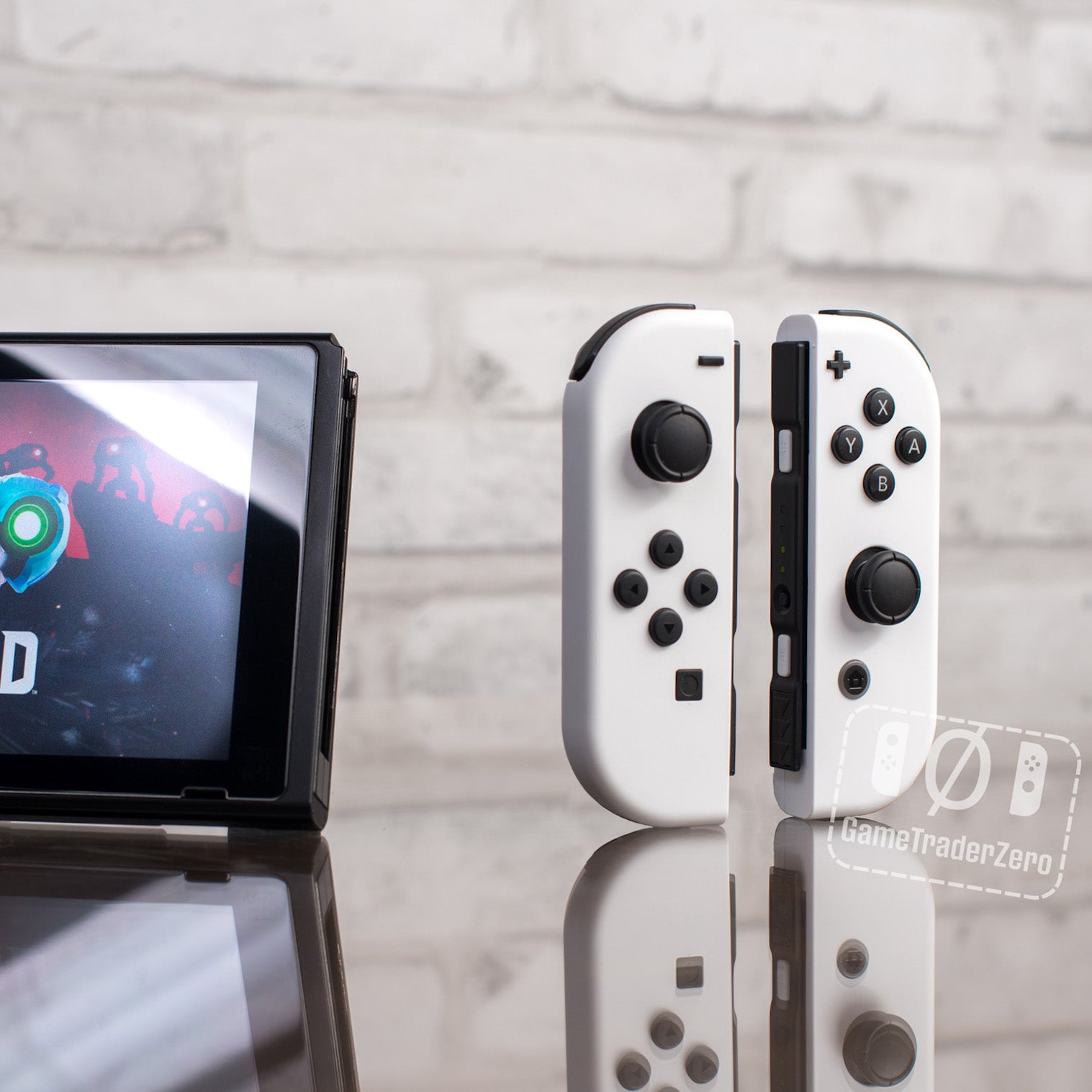 Nintendo Switch (OLED) with White Joy-Con